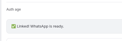OpenClaw WhatsApp ready message