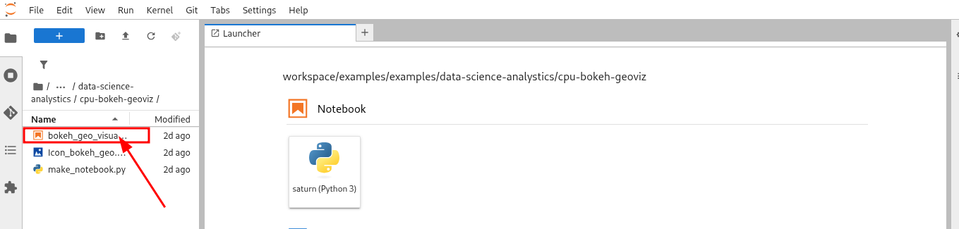 JupyterLab Interface