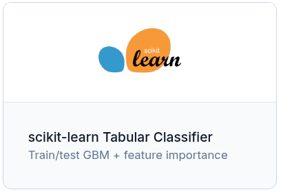 scikit-learn Tabular Classifier Preview